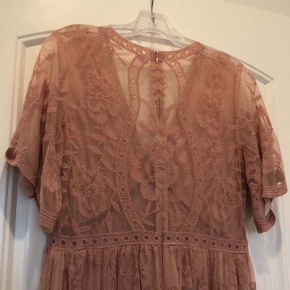 Pink Blush Lace Overlay Dress Pink Blush - Picture 5 of 7